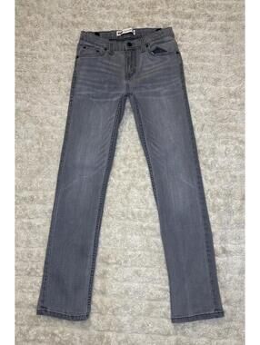 Levi's grey 512 Slim Taper denim jeans Youth 14Reg 27x29/Women's XXS/XS
